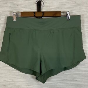 Women’s Title Nine Wahine Swim Shorts Olive Green Large